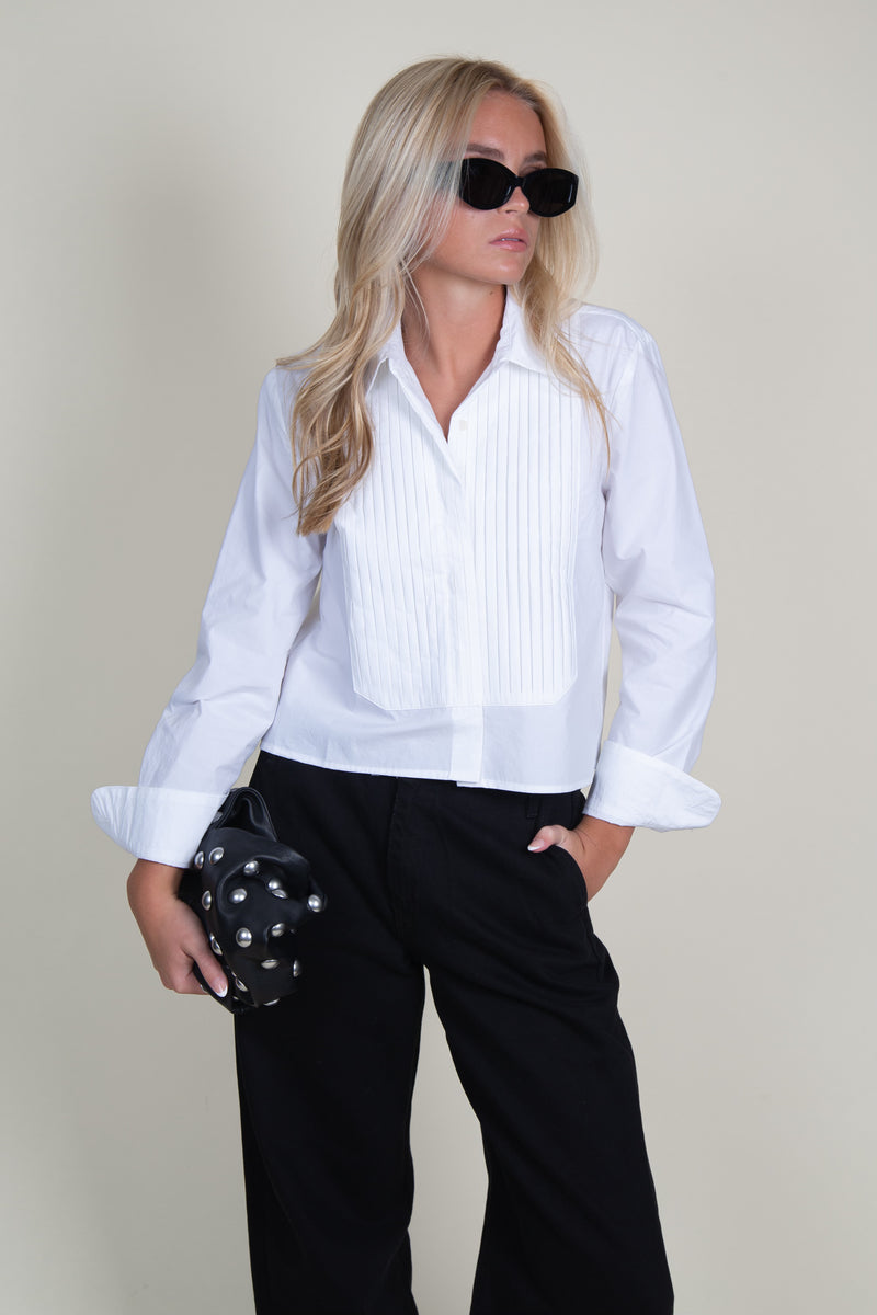 CISSA | The Tuxedo Shirt - Optic White