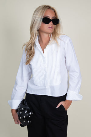 CISSA | The Tuxedo Shirt - Optic White