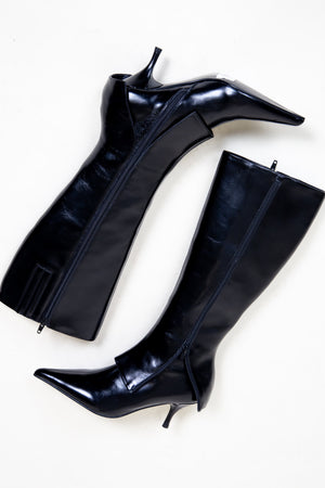 JEFFREY CAMPBELL | Cover Tall Zipped Boot - Black