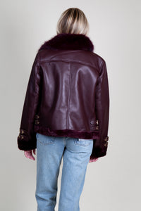 GENERATION LOVE | Dion Moto Jacket - Malbec