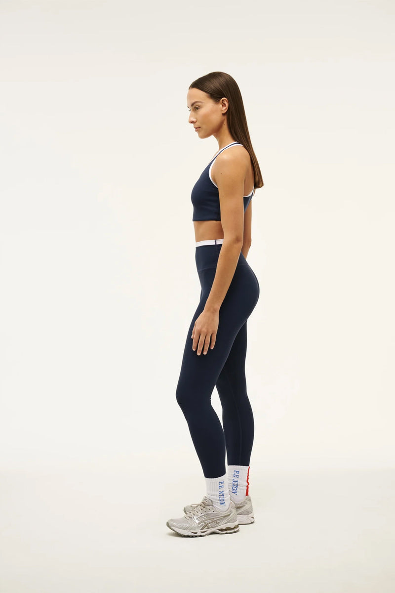 P.E. NATION | Vita Full Length Leggings - Navy/White