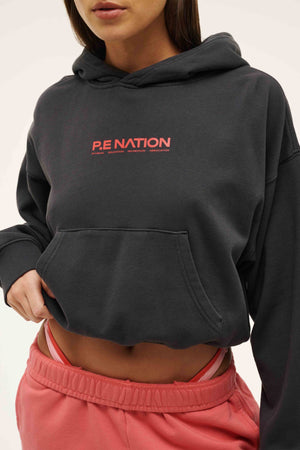 P.E. NATION | Transition Hoodie - Washed Ebony