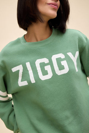 DAYDREAMER | Ziggy Stardust Varsity Sweatshirt - Green