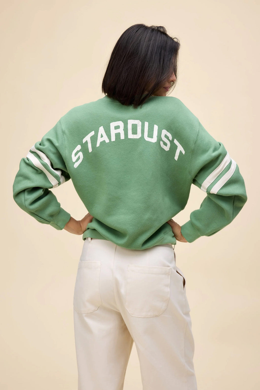 DAYDREAMER | Ziggy Stardust Varsity Sweatshirt - Green