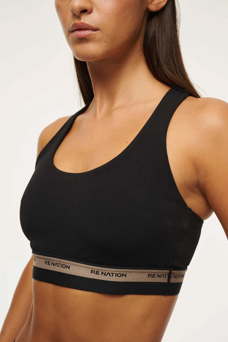 P.E. NATION | Avant Sports Bra - Black