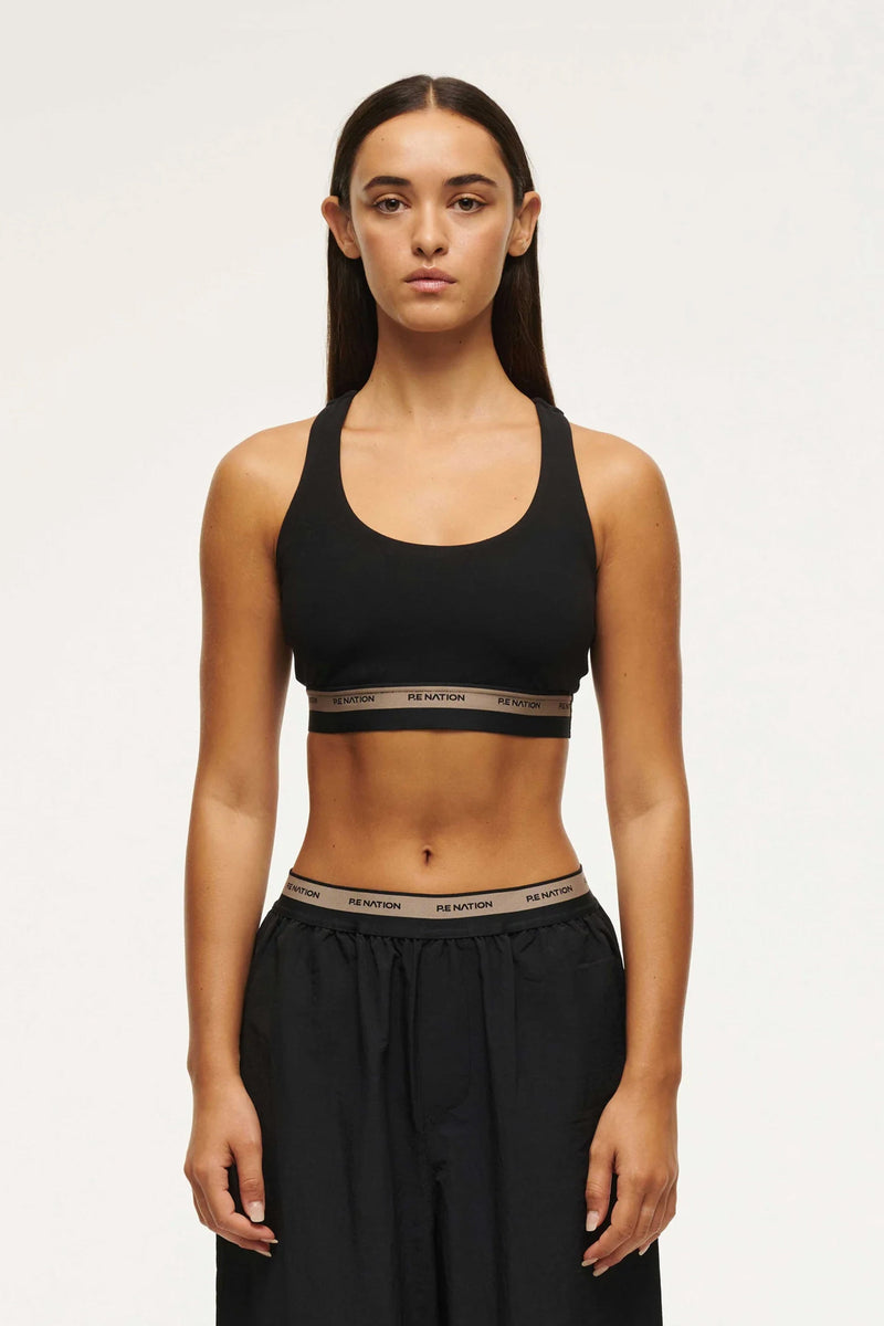 P.E. NATION | Avant Sports Bra - Black