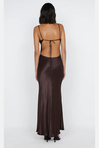 BEC + BRIDGE | Cedar City Maxi Dress - Dark Chocolate