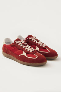 ALOHAS | Rife Sheen Leather Sneakers - Red