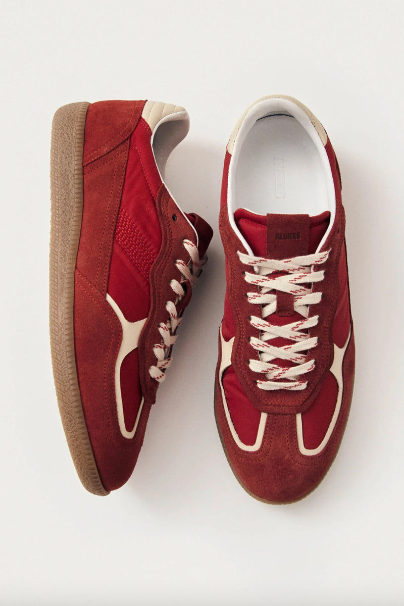 ALOHAS | Rife Sheen Leather Sneakers - Red