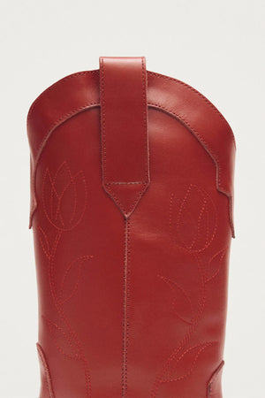 ALOHAS | Liberty Leather Boots - Red