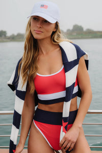 BEACH RIOT | Eva Top - Americana Colorblock