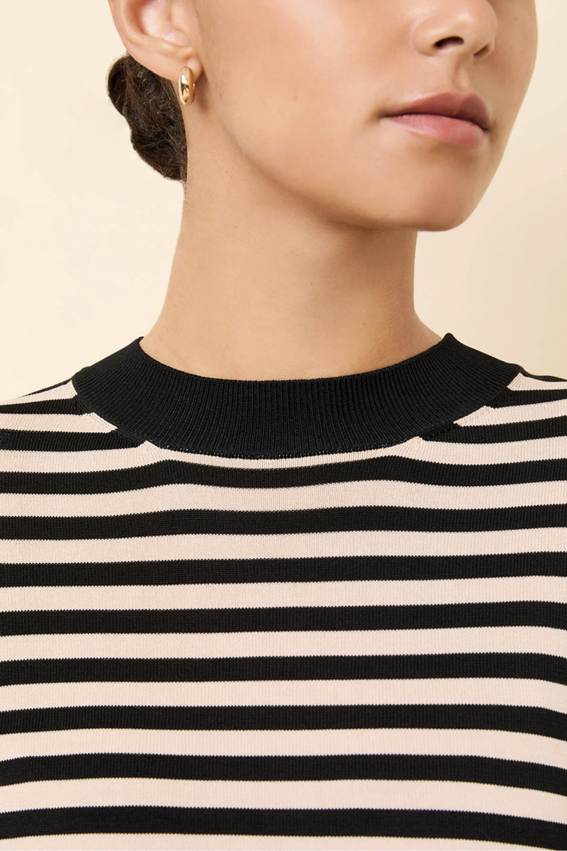 SOLID & STRIPED | The Babetta Top - Noir