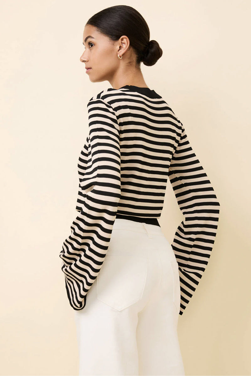 SOLID & STRIPED | The Babetta Top - Noir