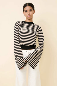 SOLID & STRIPED | The Babetta Top - Noir