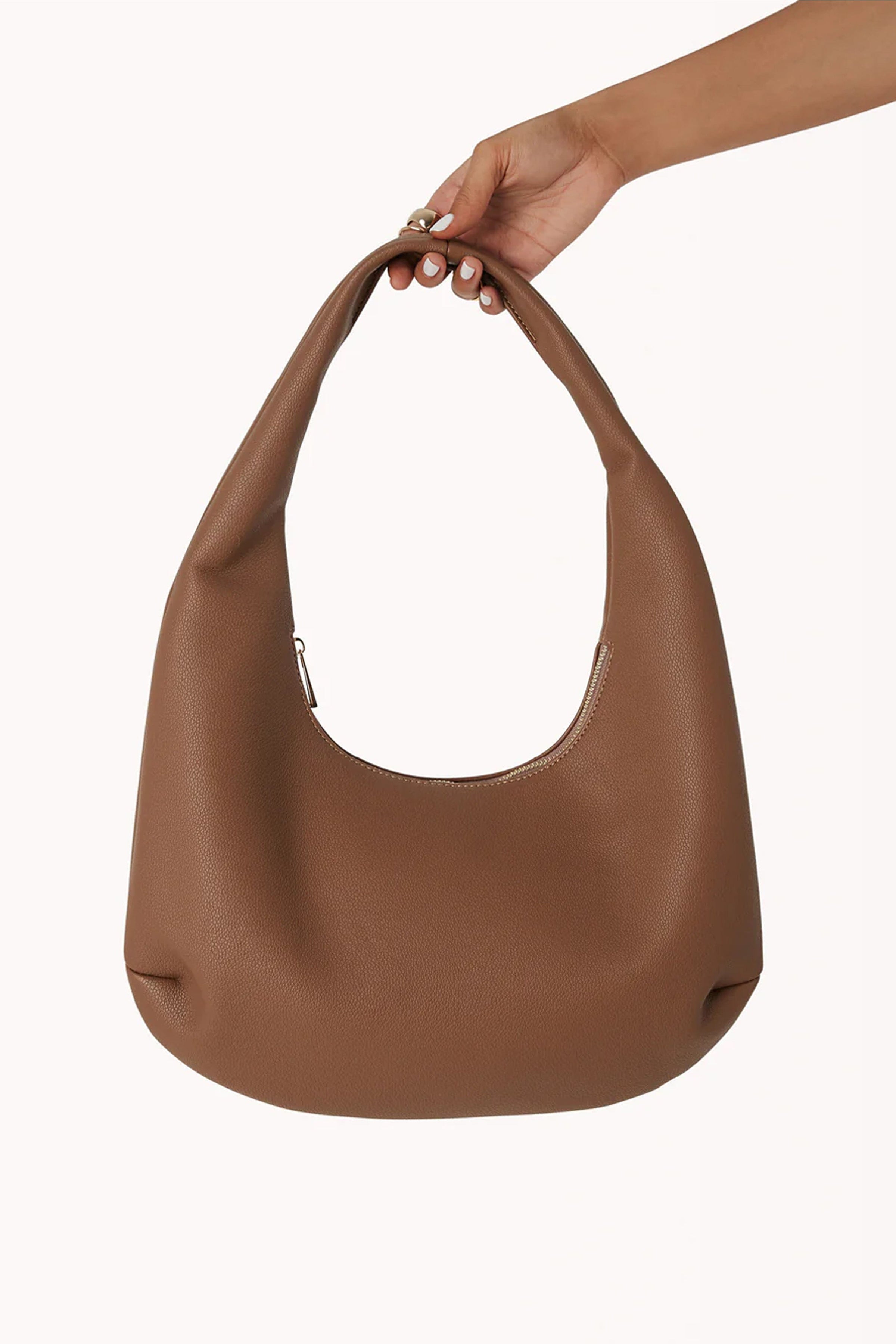 The Row Everyday Medium Textured-leather Shoulder Bag in Brown
