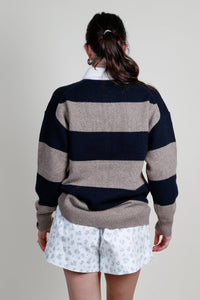 A.L.C. | Mason Sweater - Navy \ Milk Tea