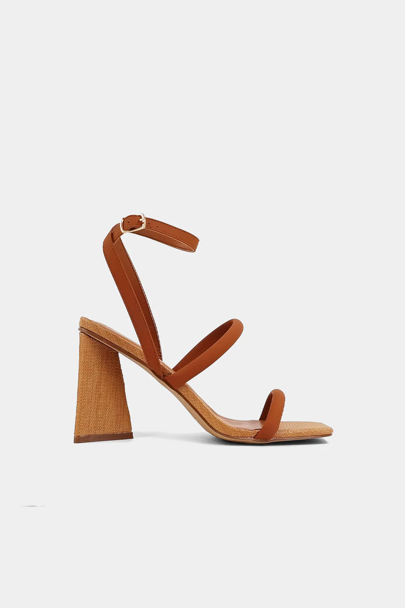 SHUSHOP | Evangeline Heel - Cognac