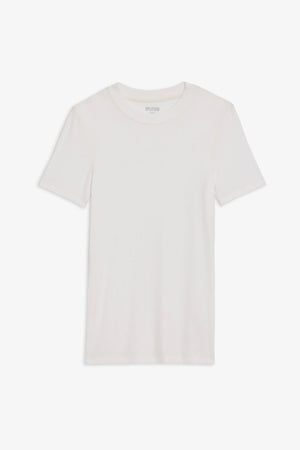 SPLITS59 | Louise Rib Short Sleeve - White