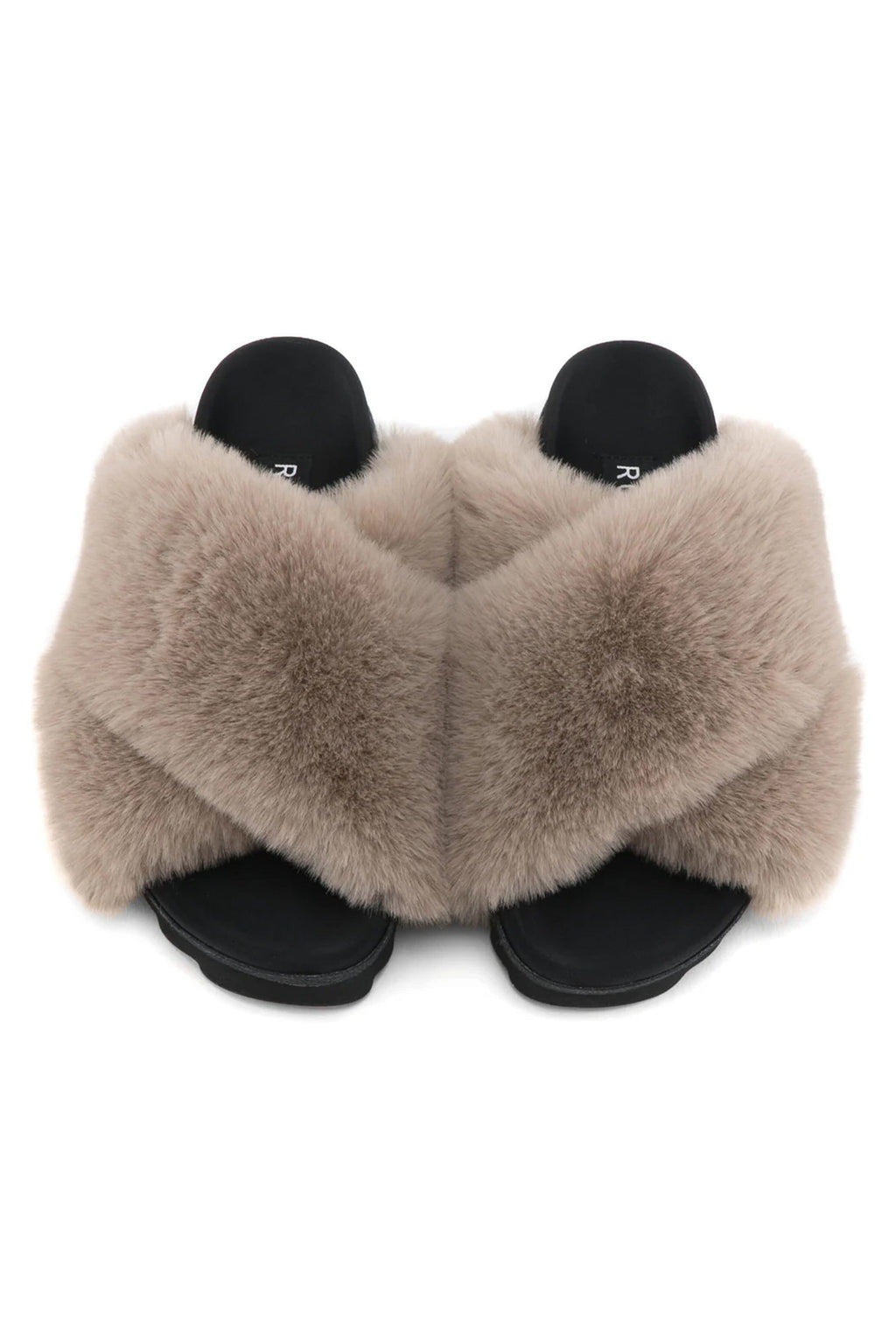 ROAM | Cloud Slippers - Nude Faux Fur