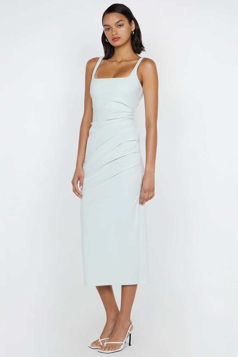 BEC + BRIDGE | Aveline Tuck Midi Dress - Ocean Mist