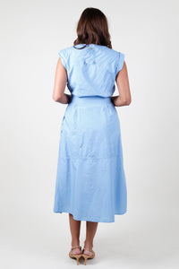 DEREK LAM | Arabella Belted Midi Dress - Azure