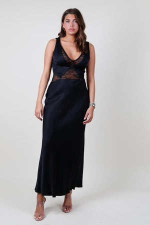 BEC & BRIDGE | Juliette V Neck Maxi Dress - Black