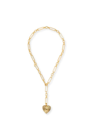 BRACHA | Emile Heart Lariat - Gold