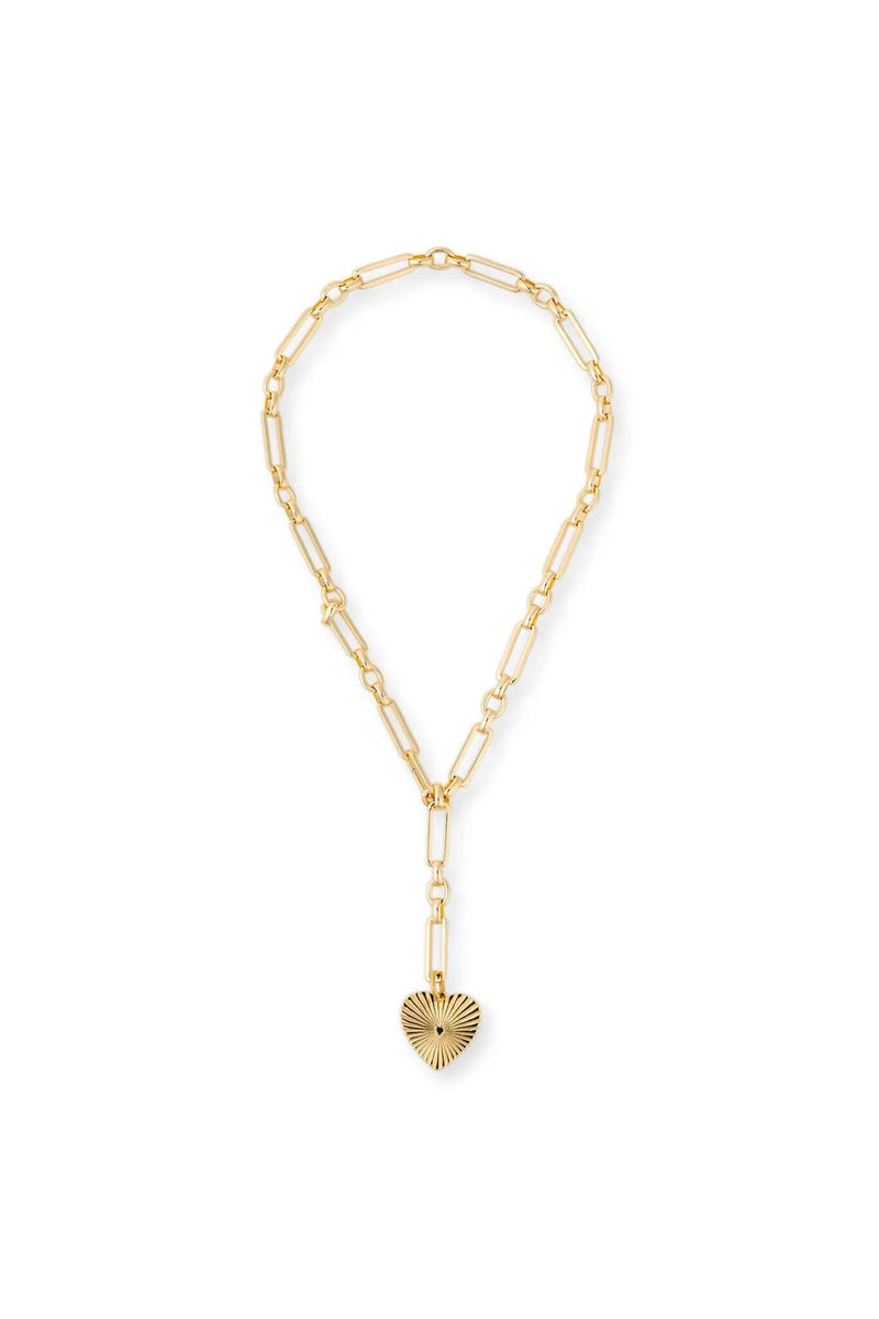 BRACHA | Emile Heart Lariat - Gold