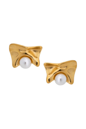 BRACHA | Mandy Pearl Studs - Gold