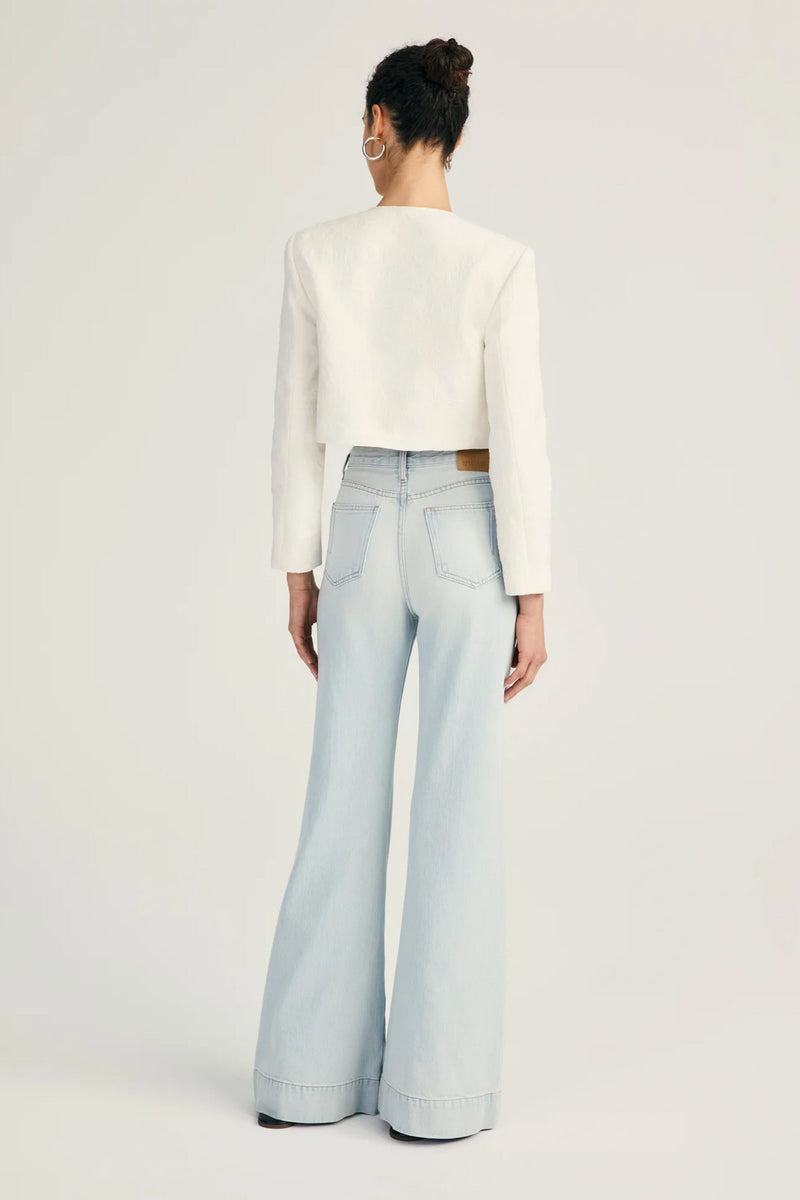 DEREK LAM | Juliette Mixed Button Jacket - Eggshell