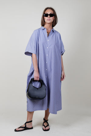 SUNDAYS | Fiora Caftan - Sea Blue Stripe