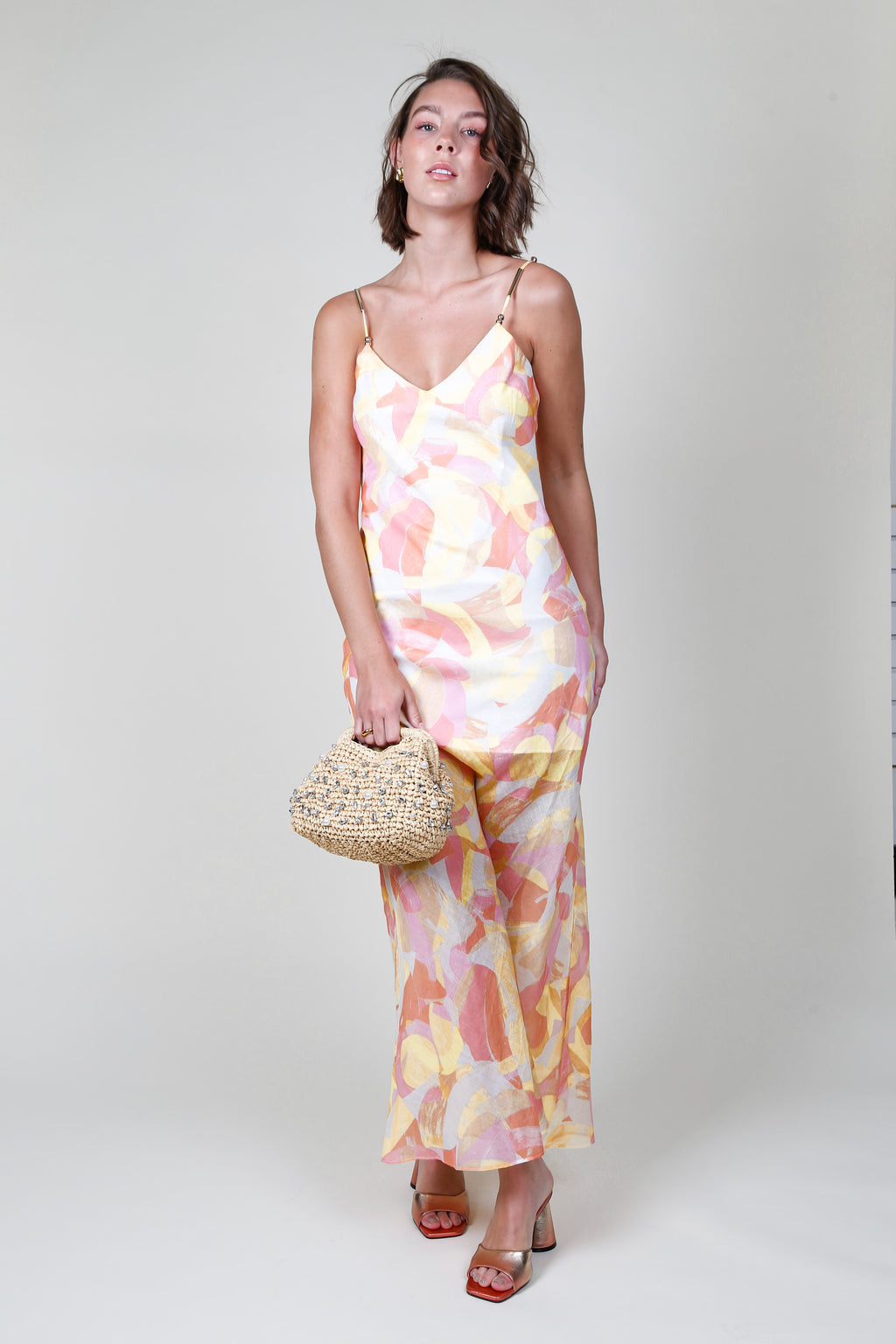 GENERATION LOVE | Marcella Abstract Maxi Dress - Prism Yellow