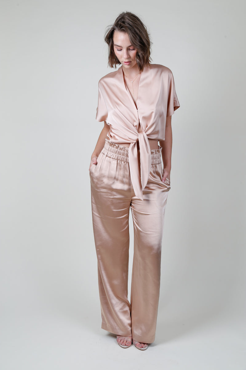 GENERATION LOVE | Theresa Satin Pants - Terracotta