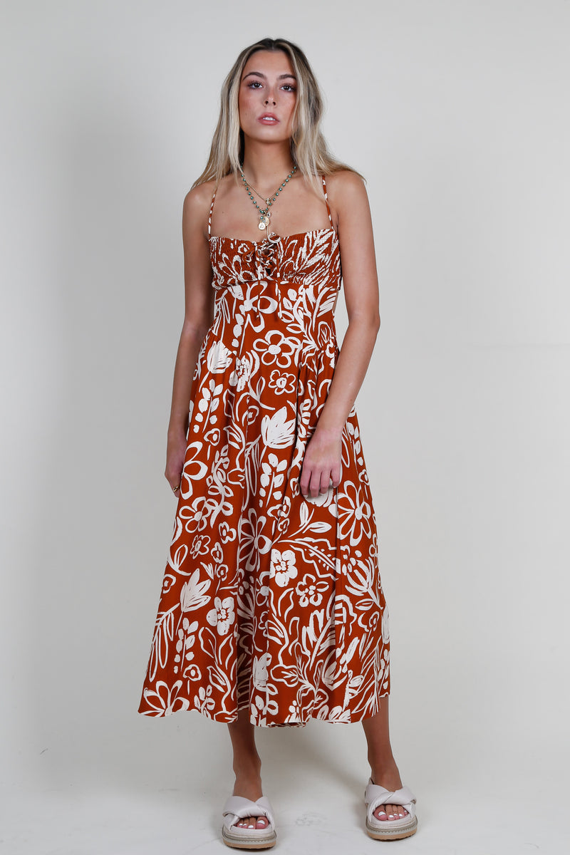 ASTR | Sarai Dress - Rust