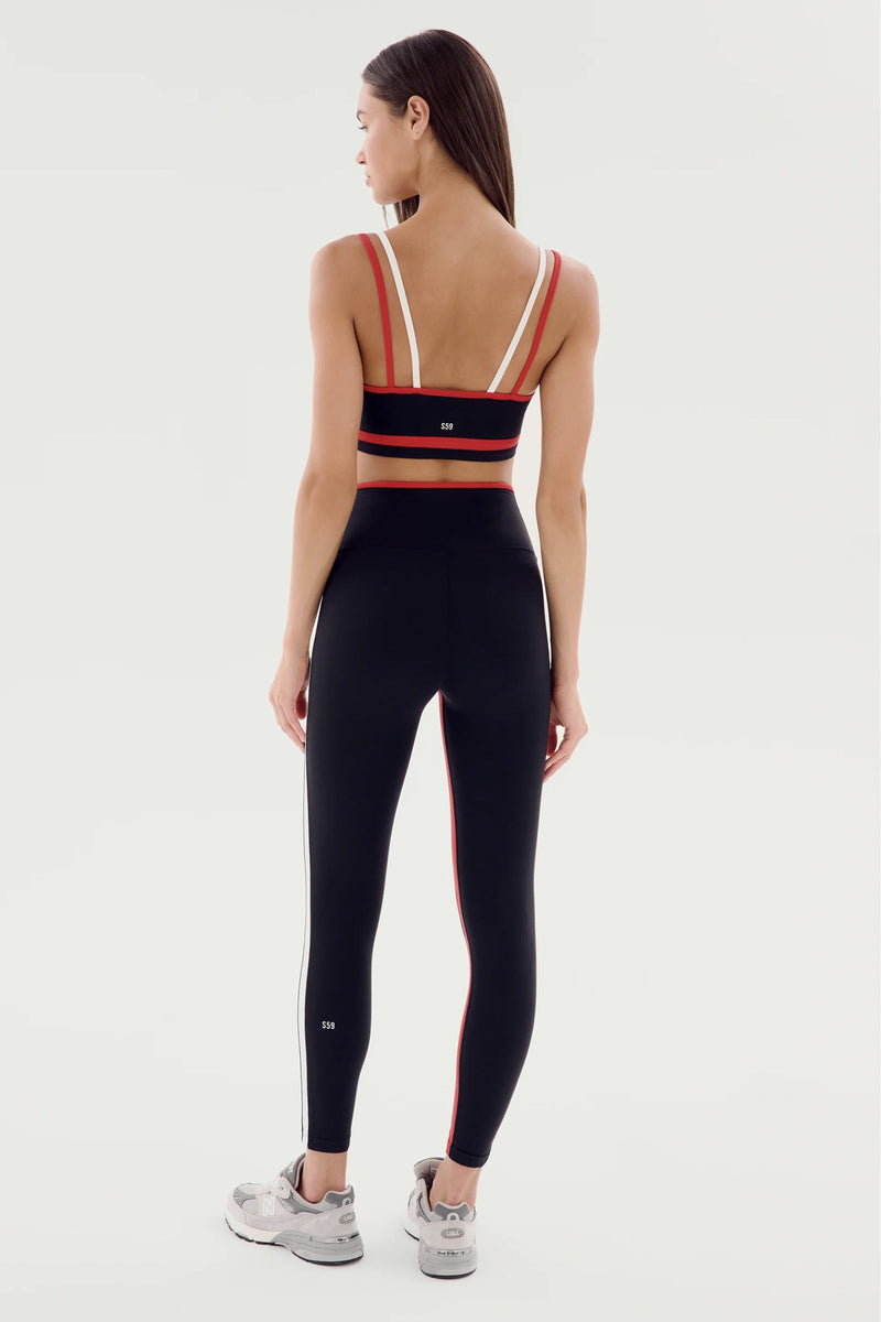 SPLITS59 | Sam High Waist Rigor 7/8 - Red/Black