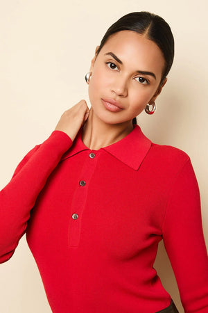 SOLID & STRIPED | The Debra Top - Apple Red