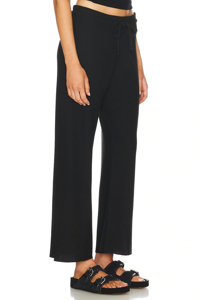 LNA | Kismet Waffle Pant - Black