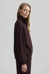 VARLEY | Hawley Half Zip Sweat - Coffee