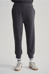 VARLEY | Brushed Rib Slim Cuff Pant - Black Marl