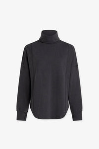 VARLEY | Rainer Roll Neck Jumper - Black Marl