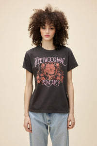 DAYDREAMER | Fleetwood Mac Floral Tour Tee - Black