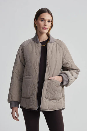 VARLEY | Reno Reversible Quilt Jacket - Fungi