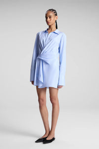 A.L.C. | Lydia Dress - Ice Blue/White