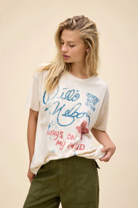 DAYDREAMER | Willie Nelson Always On My Mind Merch Tee - Dirty White