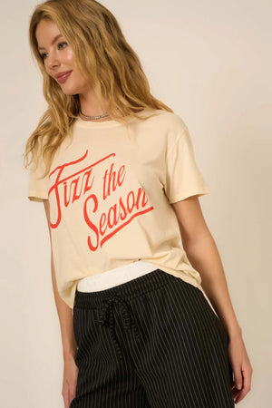 PROJECT SOCIAL T | Fizz The Season Tee - Eggnog